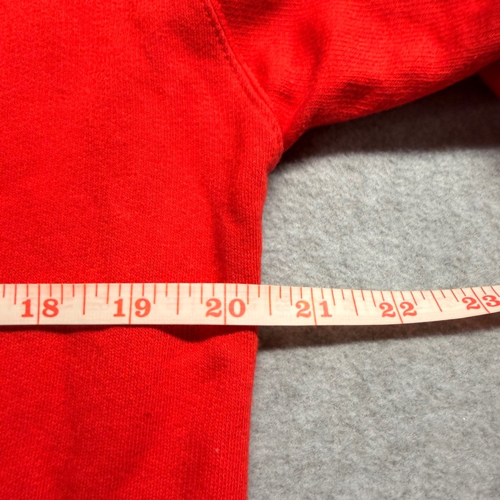 Milano Di Rouge Red Crewneck Sweatshirt Logo Graphic Pullover Small - Picture 5 of 7
